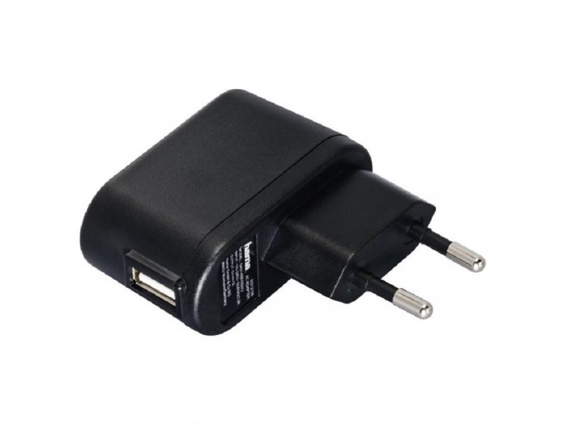 HAMA Kućni punjač sa USB ulazom, 5V /1A, crni 12108