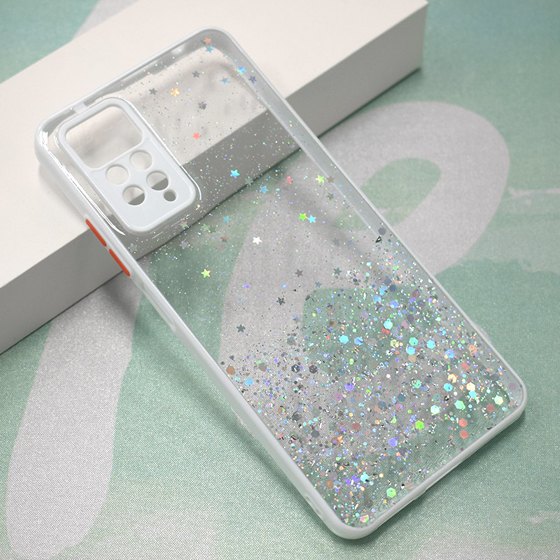 Frame Glitter Maska za telefon Xiaomi Redmi 11 Pro 4G/ 5G/ Note 12 Pro 4G, Bela