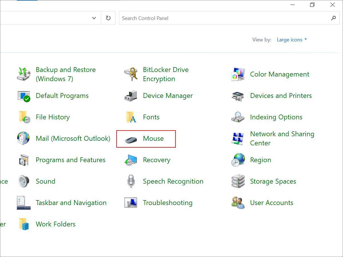 Kako podesiti brzinu miša na računaru kroz Windows 10 Control Panel - slika 3