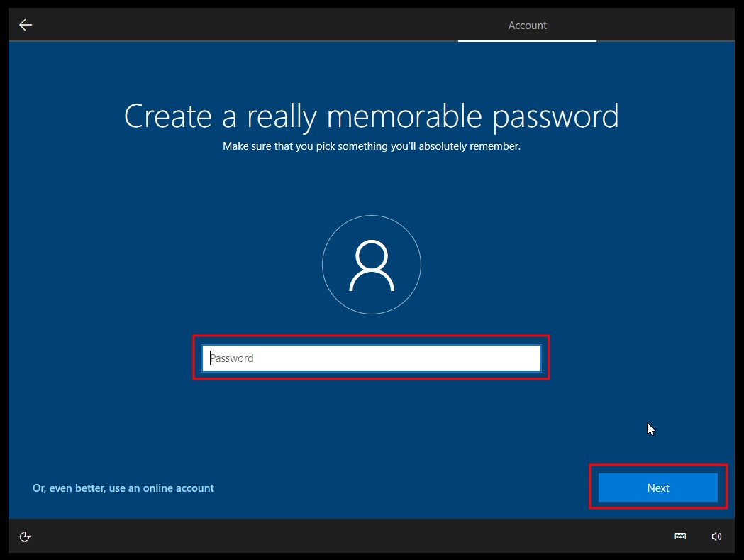 Postavljanje lozinke za Windows 10