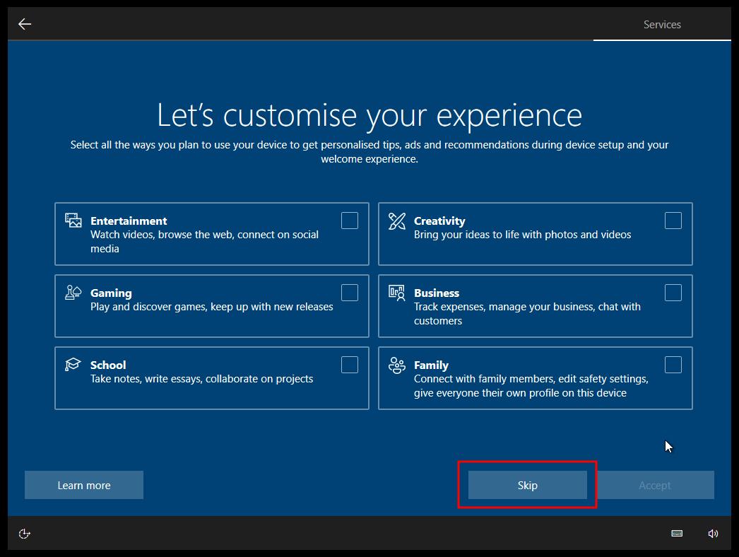 Opcije za omogućavaju da odaberete na koji način ćete koristiti svoj računar sa Windows 10 operativnim sistemom
