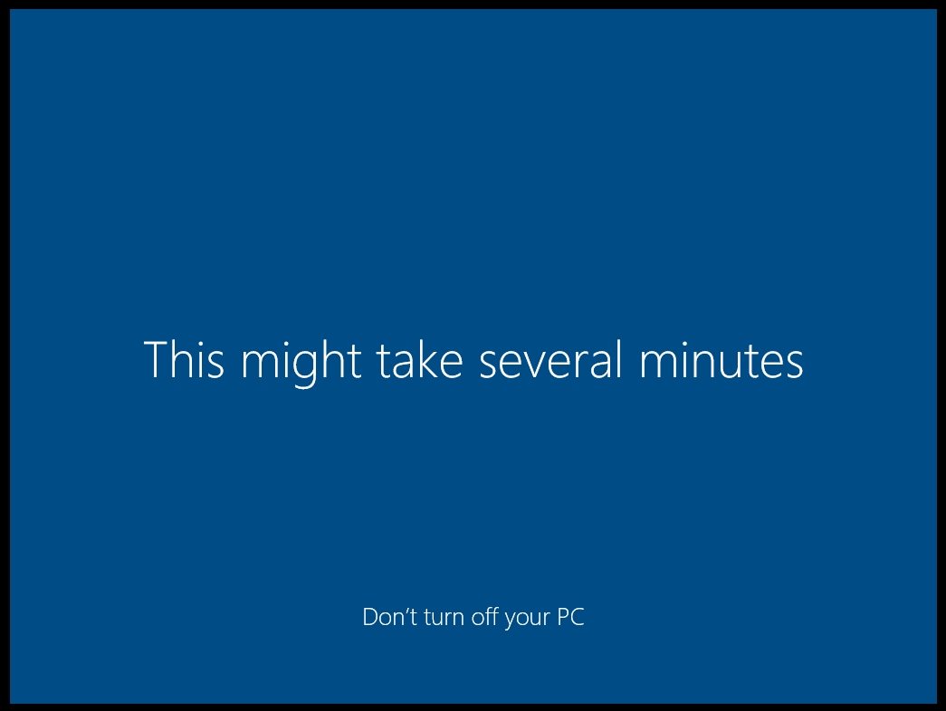 Kraj procesa instalacije Windows 10 operativnog sistema