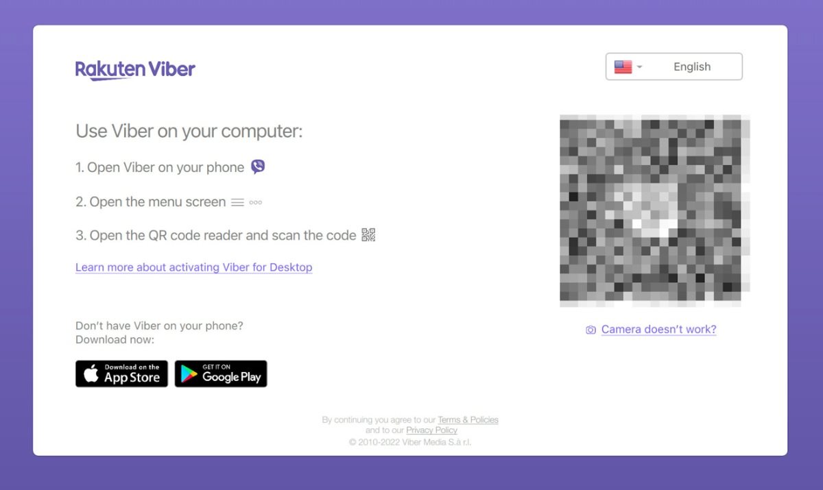 Aktivacija Viber-a preko QR koda