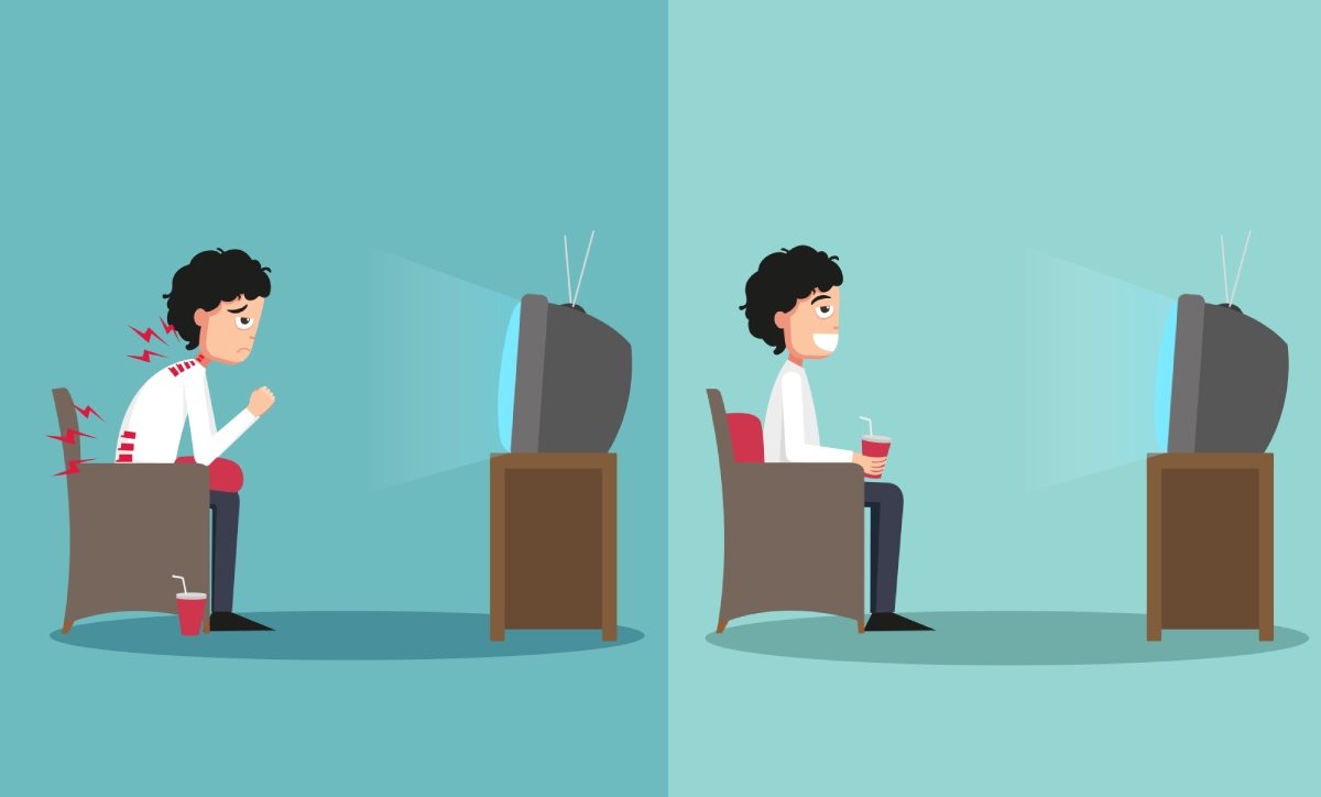 Pravilno sedenje ispred televizora i optimalna pozicija TV-a