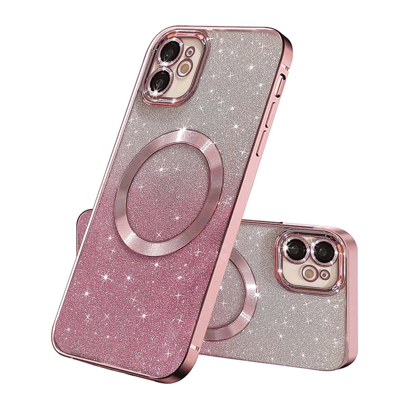 Maska Magsafe Electroplated za iPhone 11 roze