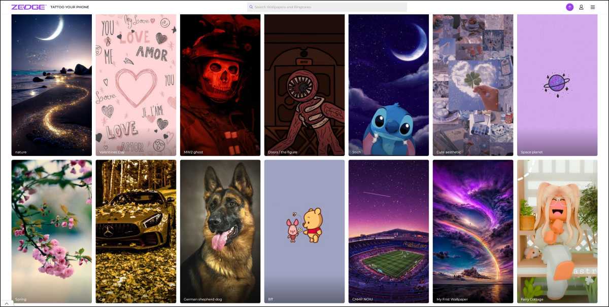 Zedge.net - screenshot