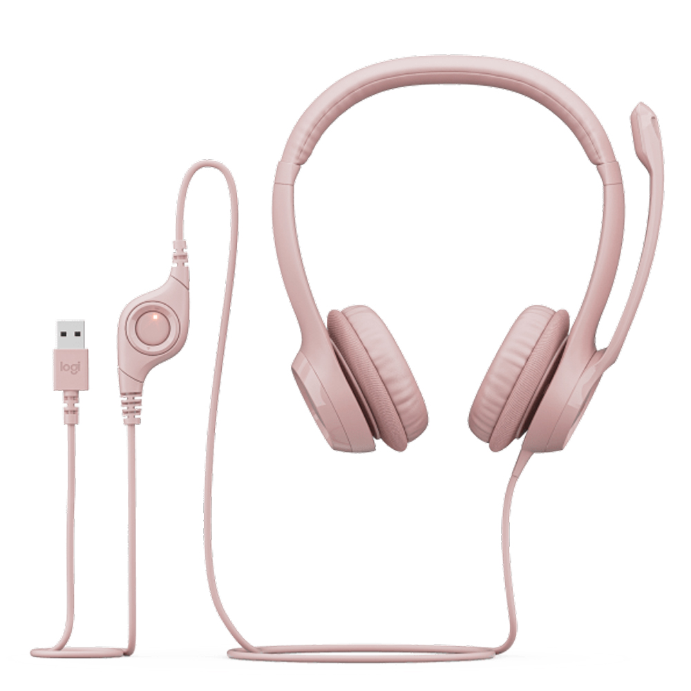 Logitech H390 Rose USB Slušalice