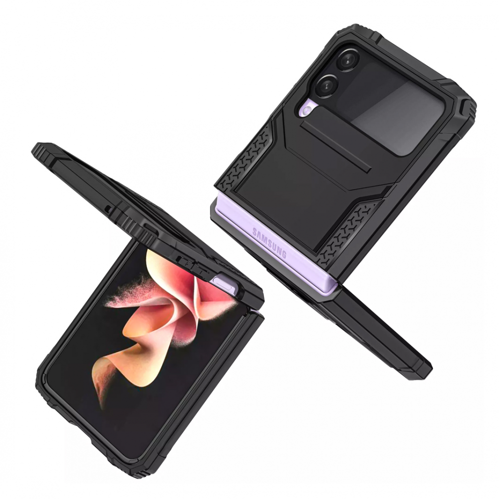 Maska Ring Magnet za Samsung Z flip 4 crna