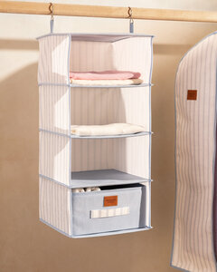 MADAME COCO Nuage Organizator za orman, 4 odeljka, 30x30x75cm, Plavi