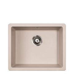Metalac X Quadro U50 Podgradna sudopera, Bež, fi 90, 570×470 mm