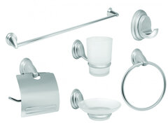 Minotti Kupatilska galanterija set od 6, Hrom