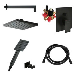 Herz Sq Ugradni tuš set 7/1 Black