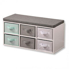 KESPER Dečija klupa sa fiokama KSP17729 33x68x29.5cm belo-siva