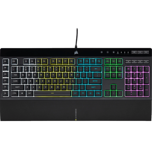 Corsair K55 RGB PRO Žična tastatura + Miš Harpoon RGB PRO (Crna) US